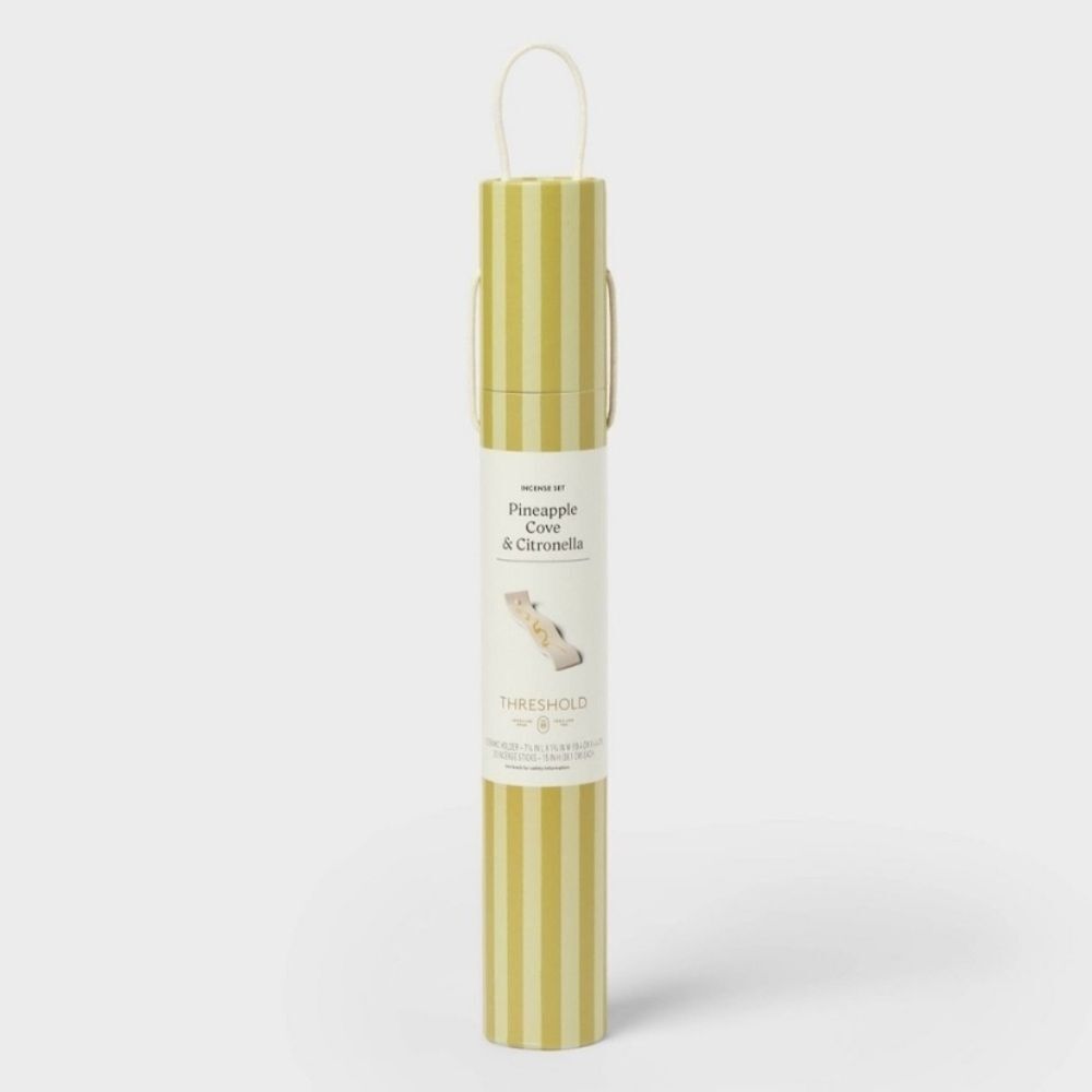 Pineapple Cove & Citronella Scented Incense & Holder by Threshold